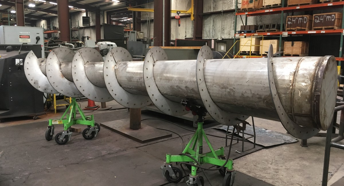 Custom Auger Flighting & Replacement Jeffrey Machine